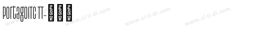 PortagoITC TT字体转换